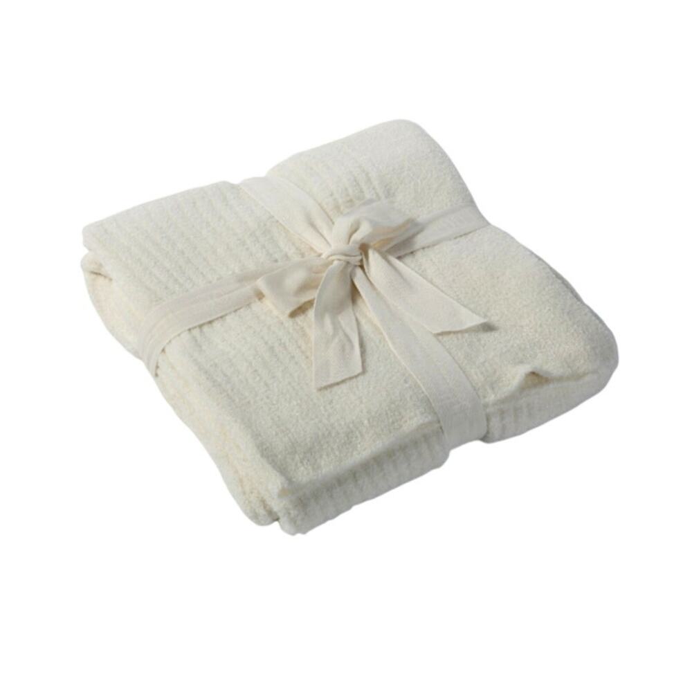 Barefoot Dreams Pearl CozyChic Lite Ribbed Throw One Size 54" x 72"